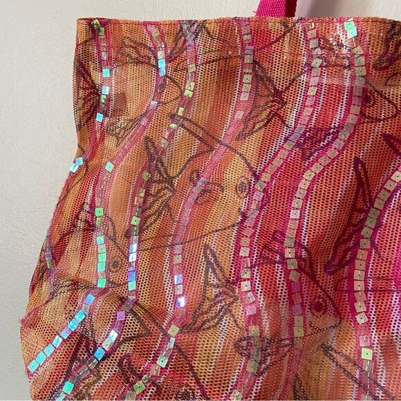 Mesh Sequin Tote - Picture 7 of 9